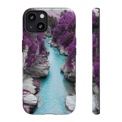 Purple Pine Forest - Protective Phone Case