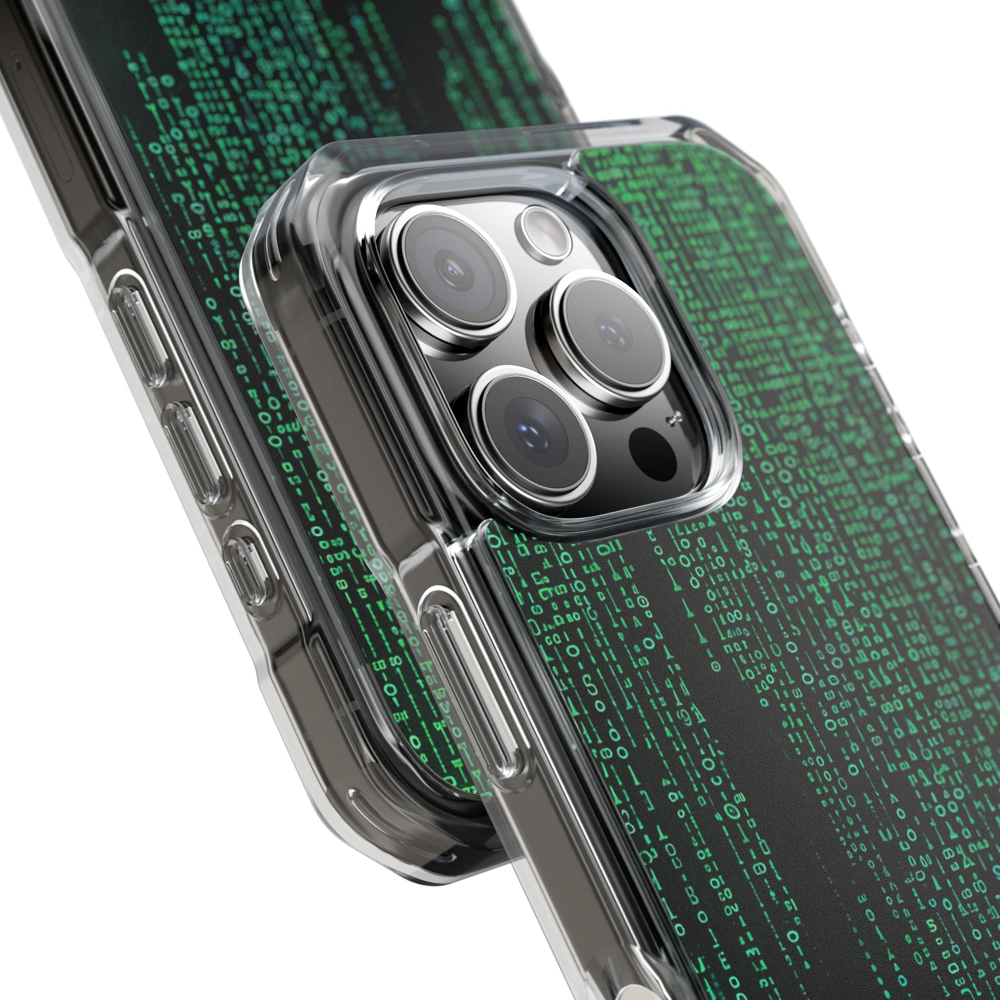 Neon Data Stream iPhone 16 - Impact Clear+