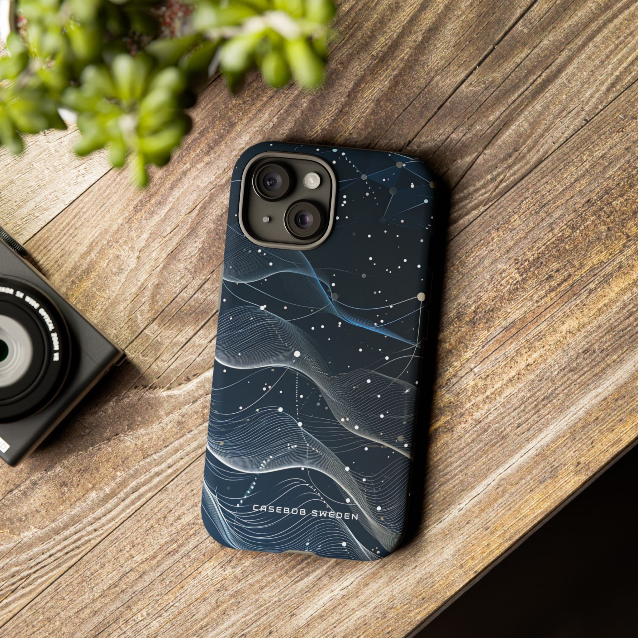 Gradient Neural Waves iPhone 15 - Tough Phone Case