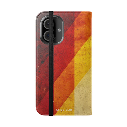 Crimson Stripes - iPhone 16  Case - Wallet