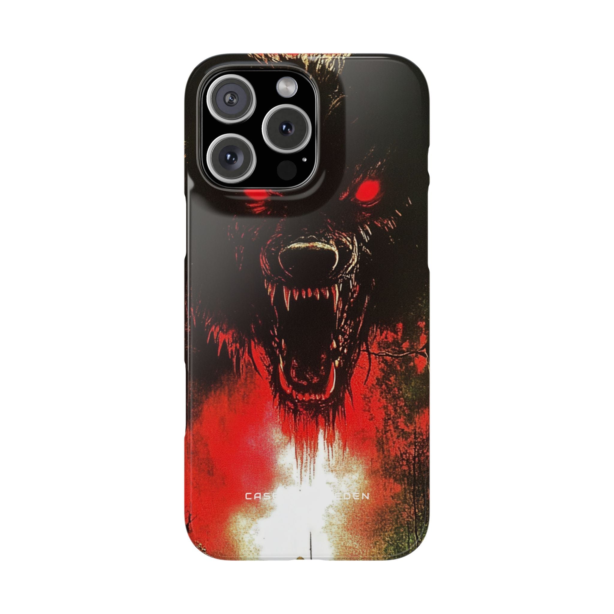 Bloodmoon Wolf's Lament iPhone 16 - Slim Phone Case