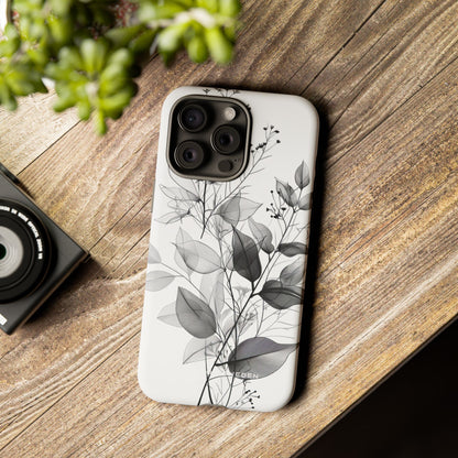 Botanical Line Harmony iPhone 15 - Tough Phone Case