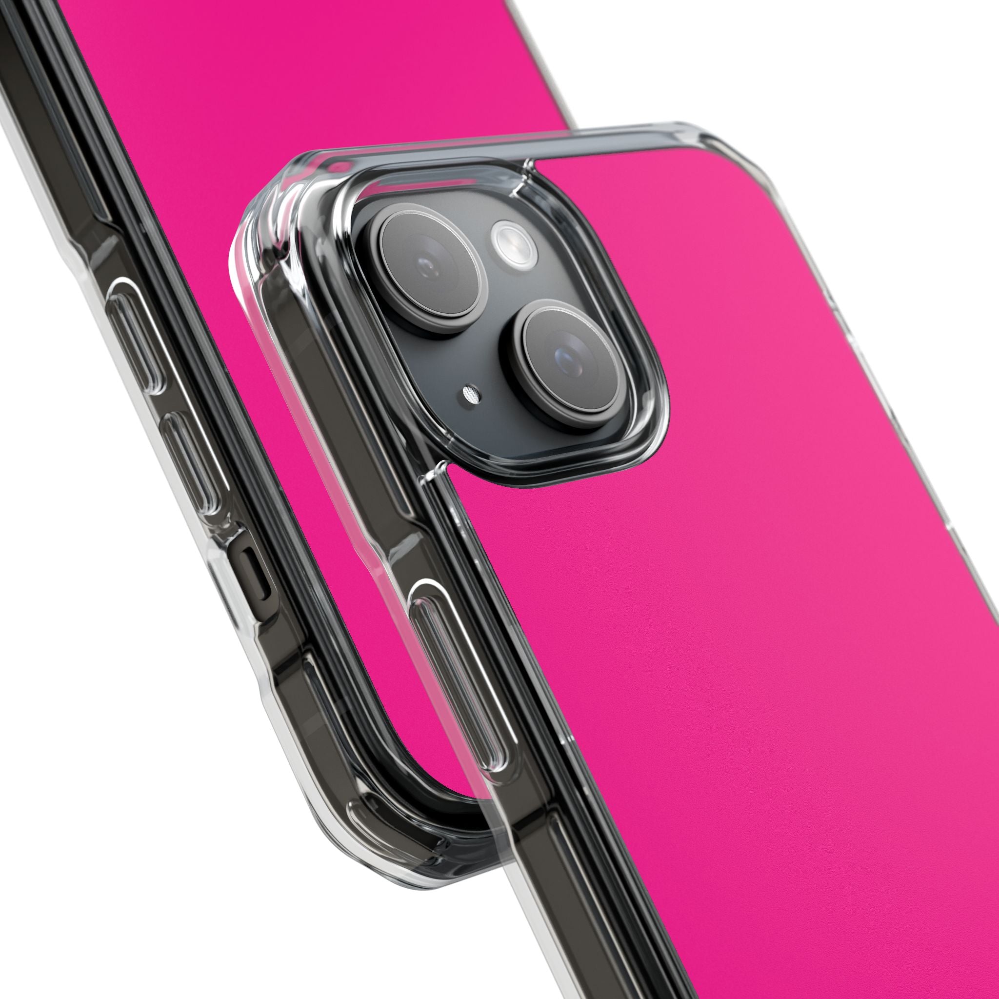 Deep Pink - Clear Impact Case for iPhone