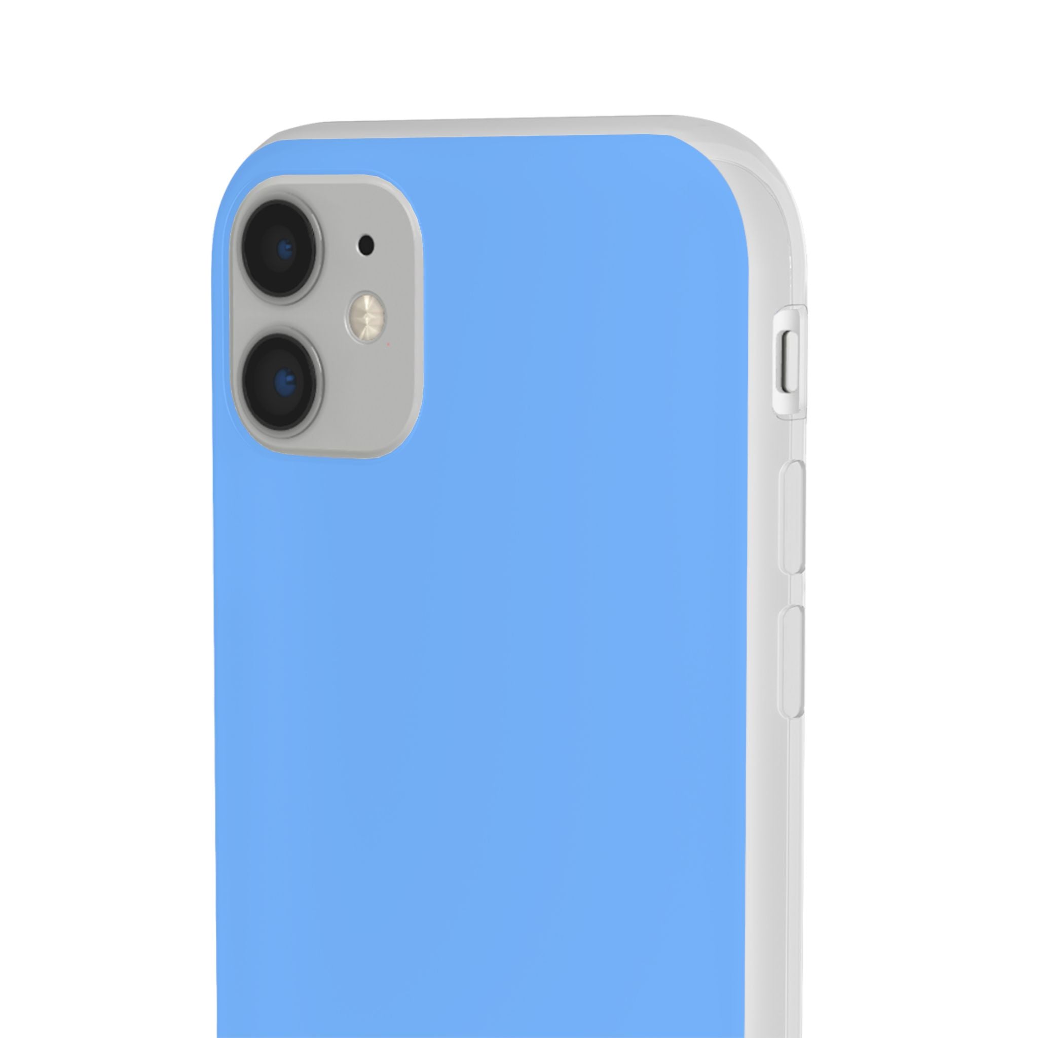 French Sky Blue | Handyhülle für iPhone (Flexible Hülle) 