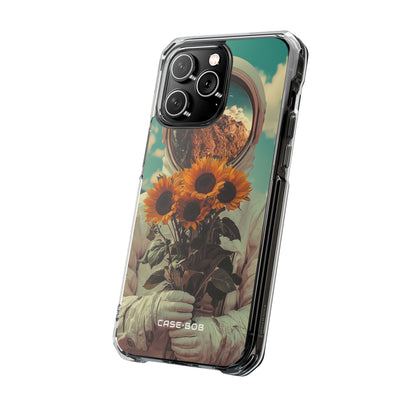 Sunflower Astronaut iPhone 14 Pro Max Case - Impact