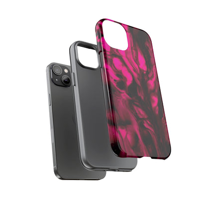 Bright Pink Ink Art iPhone Case (Protective) Phone Case