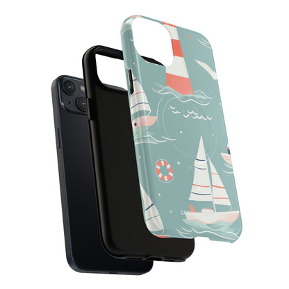 Lighthouse Nautical Charm - Tough + MagSafe® iPhone 14 Phone Case