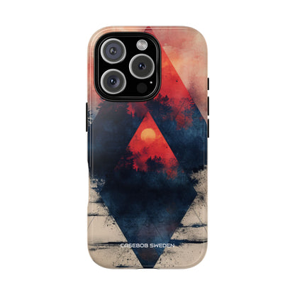 Red Sky Serenity - Tough iPhone 16 Phone Case