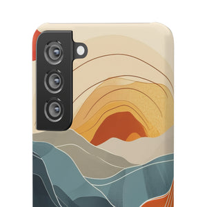 Sunset Waves | Slim Phone Case for Samsung