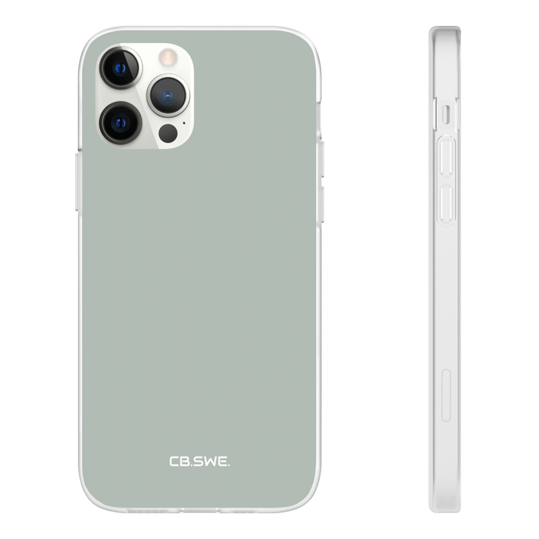 Aschgraue iPhone-Hülle – Flexi