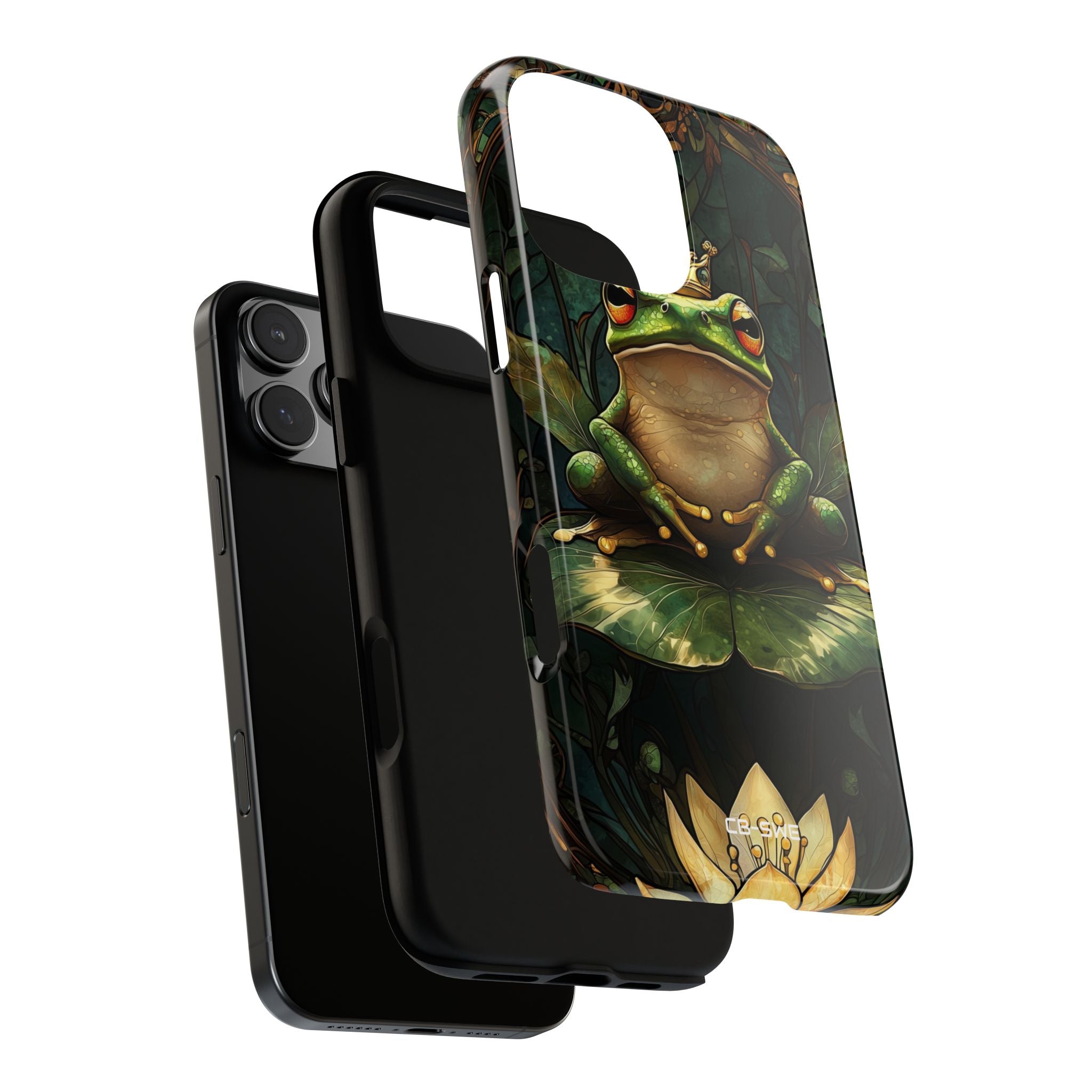 Crowned Frog Rests - iPhone Case