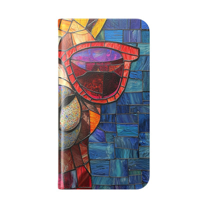 Sunglass Llama Mosaic - iPhone 15 Plus Case - Wallet