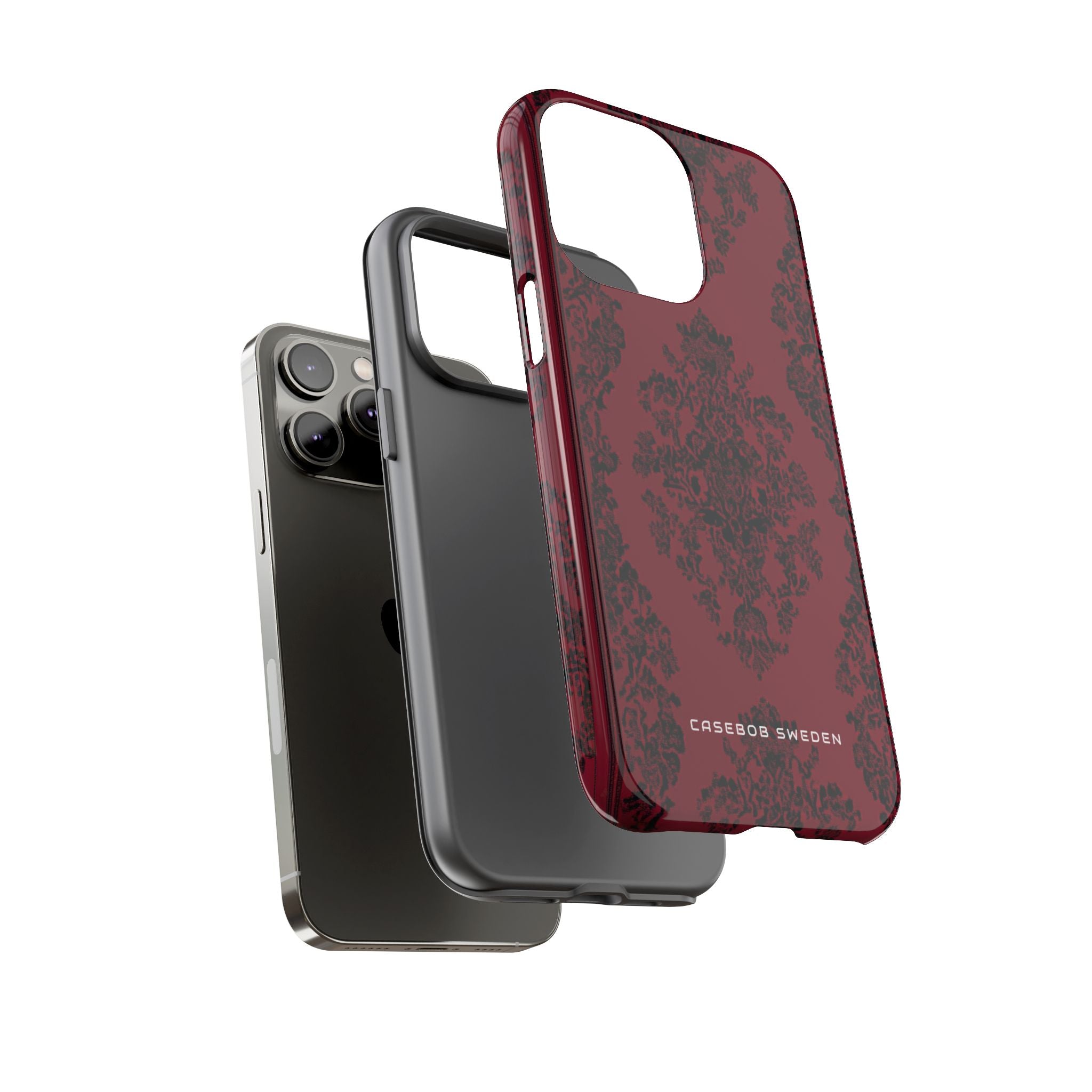 Gothic Crimson Elegance iPhone 14 - Tough Phone Case