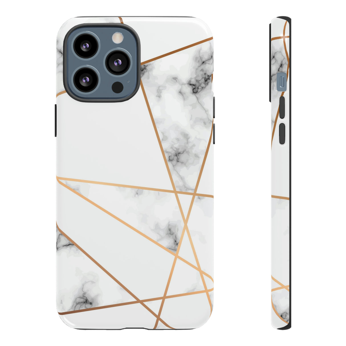 Marble Geometric - Protective Phone Case