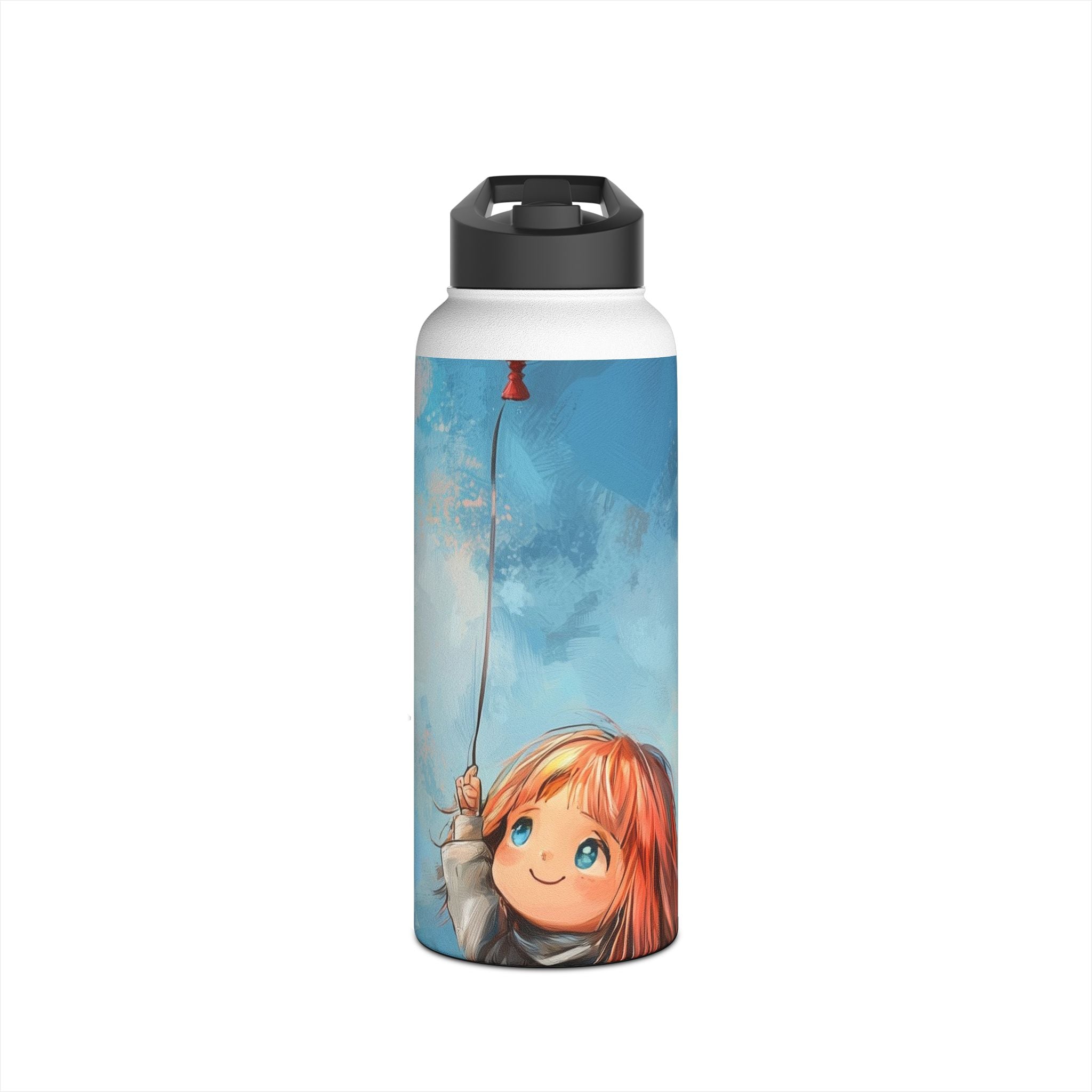Heart Balloon Glow - Stainless Steel Water Bottle
