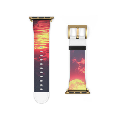 Yellow Moon Reflection - Watch Band