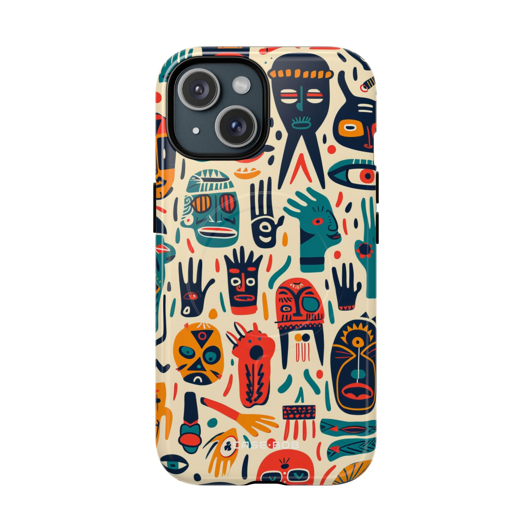 Vivid Faces iPhone 15 Case - Tough+