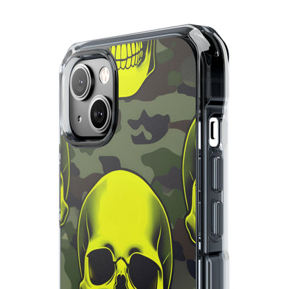 Neon Skull Camo iPhone 14 Plus Case - Impact