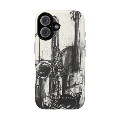 Jazz Instrument Line Symphony iPhone 16 | Tough+ Phone Case