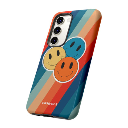 Triple Smile Breeze Samsung S23 Case - Tough