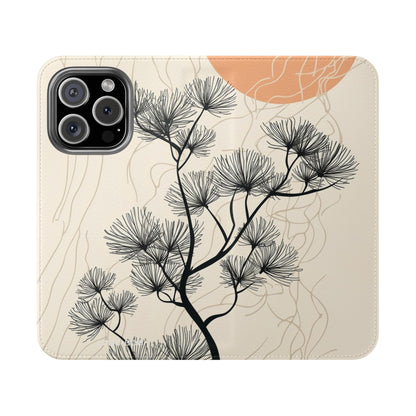 Spiky Tree Sunset - iPhone 16 Pro Case - Wallet