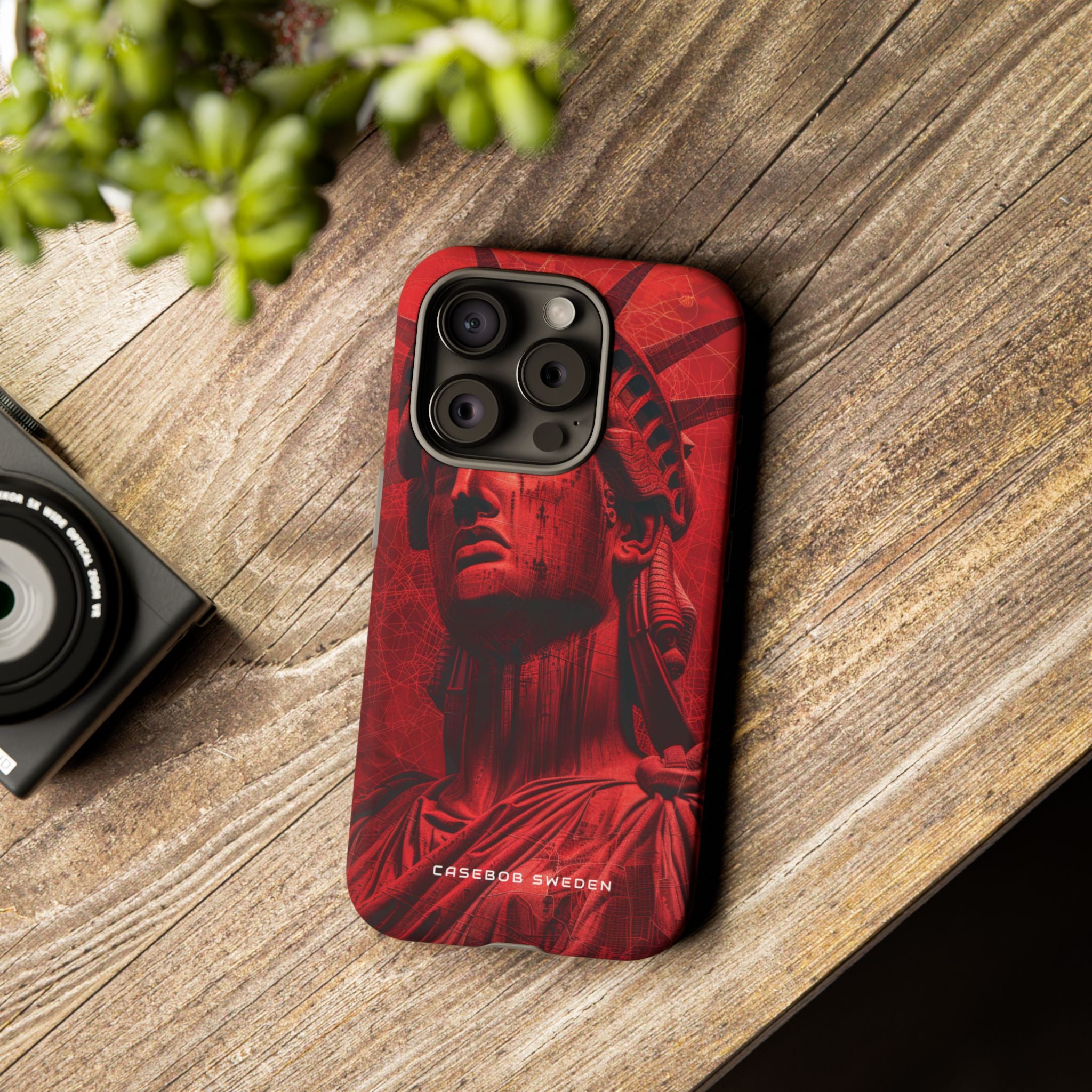 Zen Red Liberty Vision iPhone 15 - Tough Phone Case