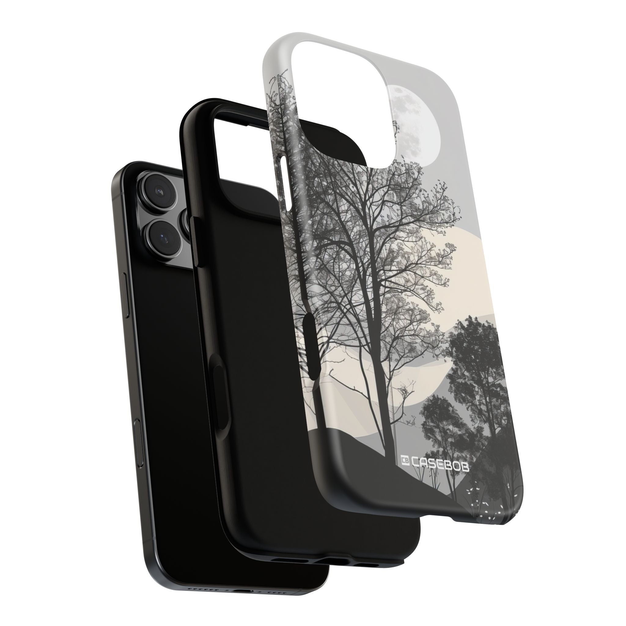 Moonlit Serenity: Minimalist Nature Design - for iPhone 16