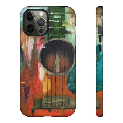 Oil painting - Guitar - Protective Phone Case