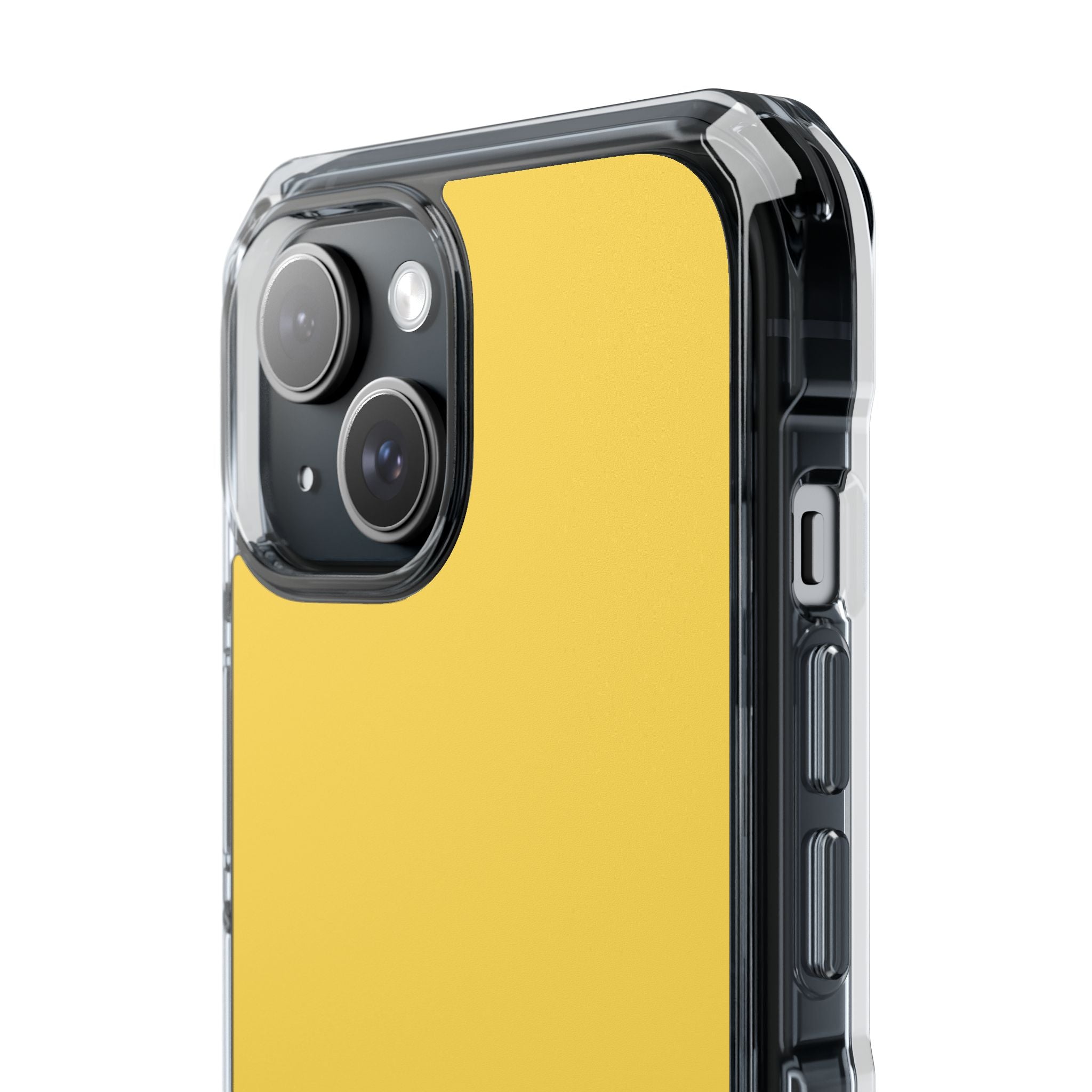 Mustard Yellow - Clear Impact Case for iPhone