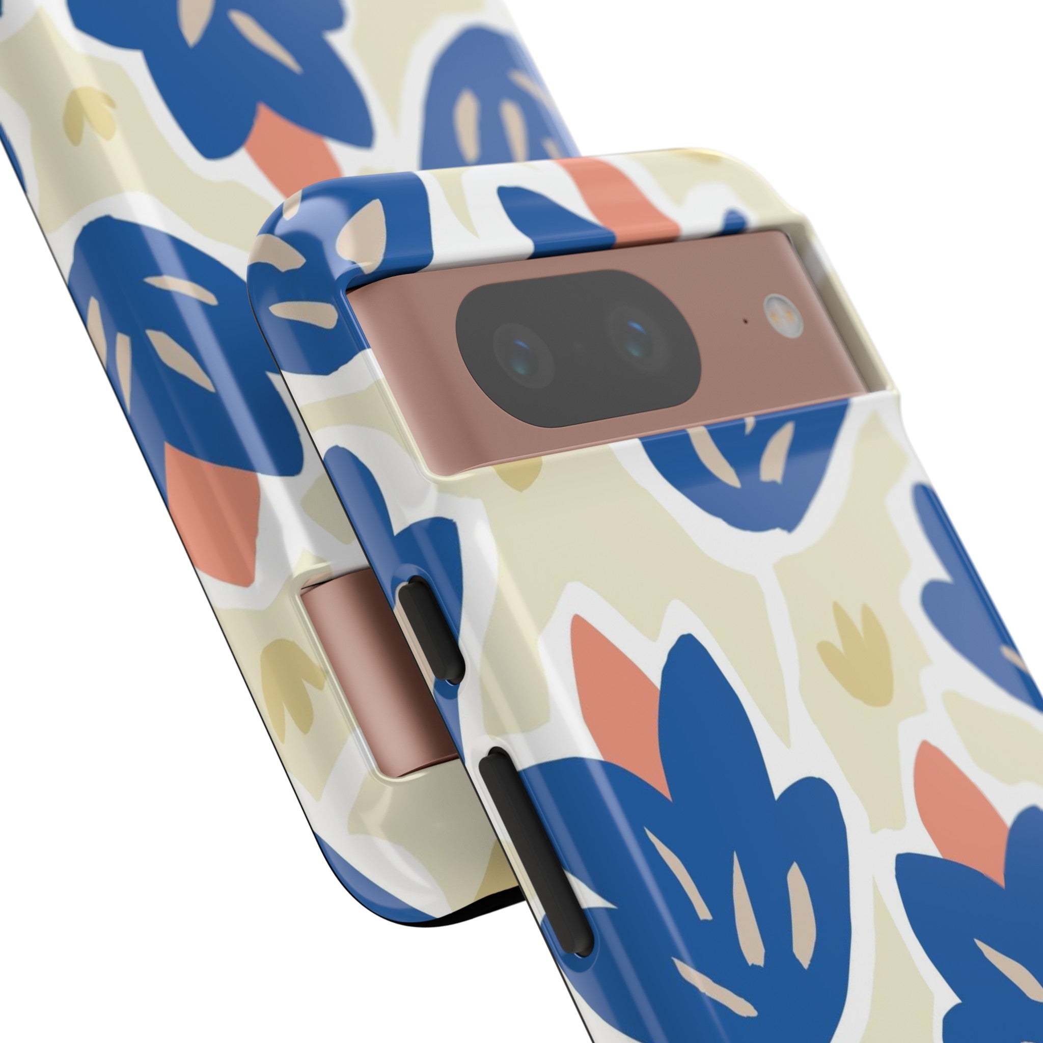 Blue Happy Flower - Protective Phone Case