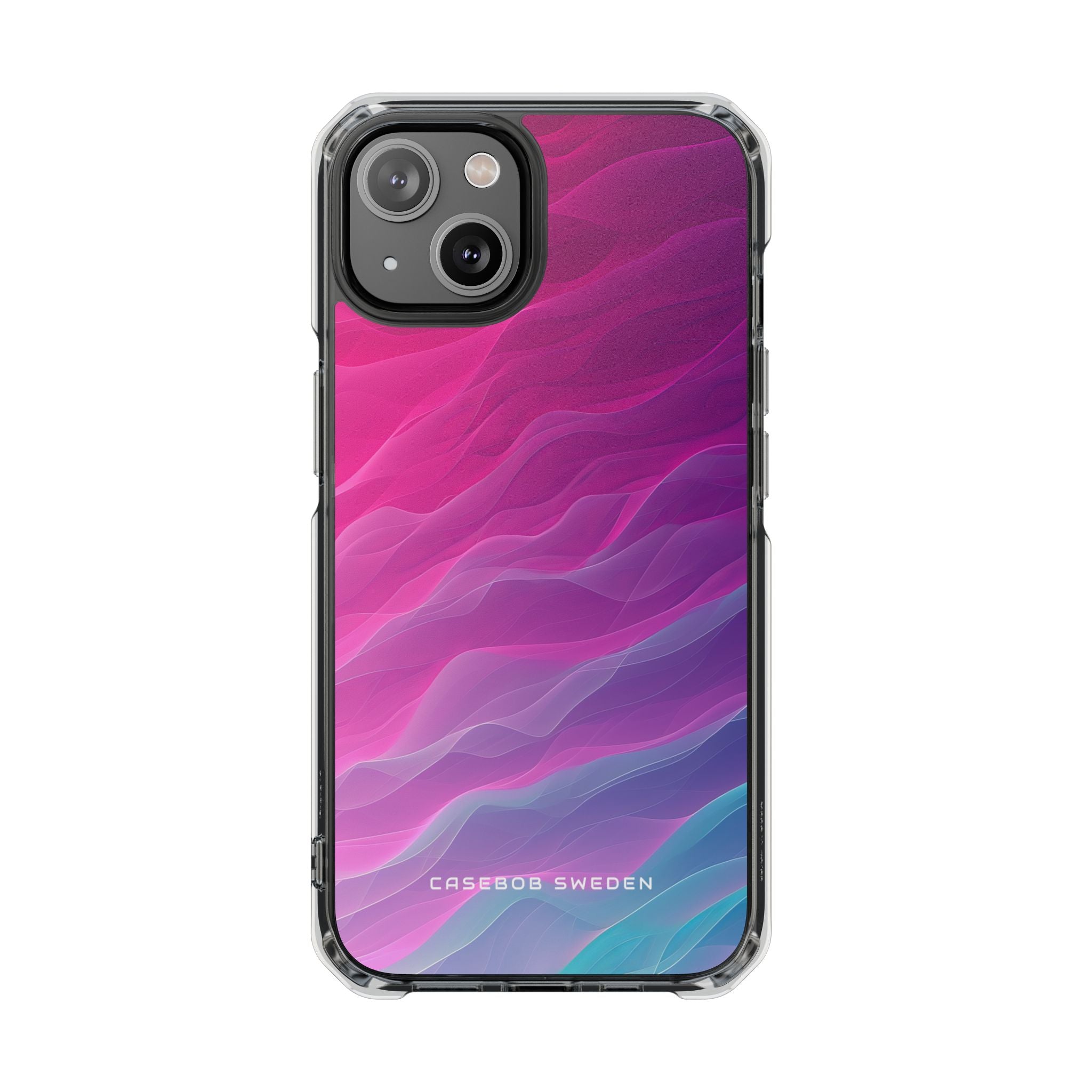 Gradient Oceanflow Waves iPhone 14 - Clear Impact Phone Case