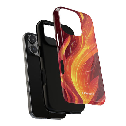 Flaming Flow iPhone 16 Pro Case - Tough+