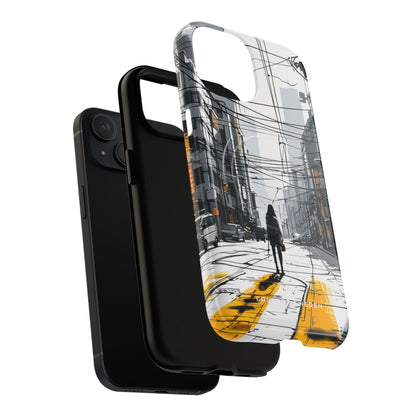 Urban Noir Streetscape iPhone 15 | Tough+ Phone Case