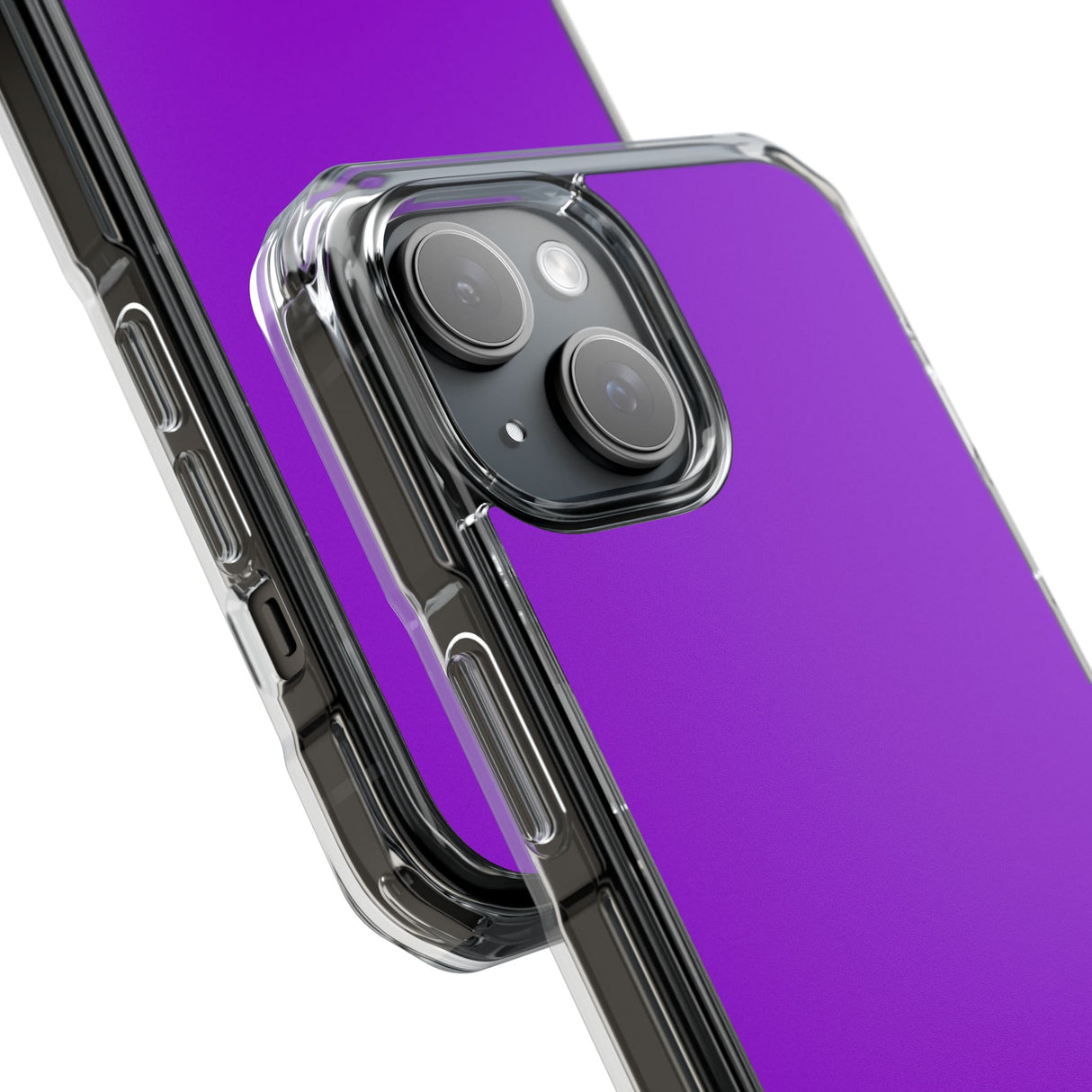 Electric Purple | Handyhülle für iPhone (Clear Impact Case - Magnetisch) 