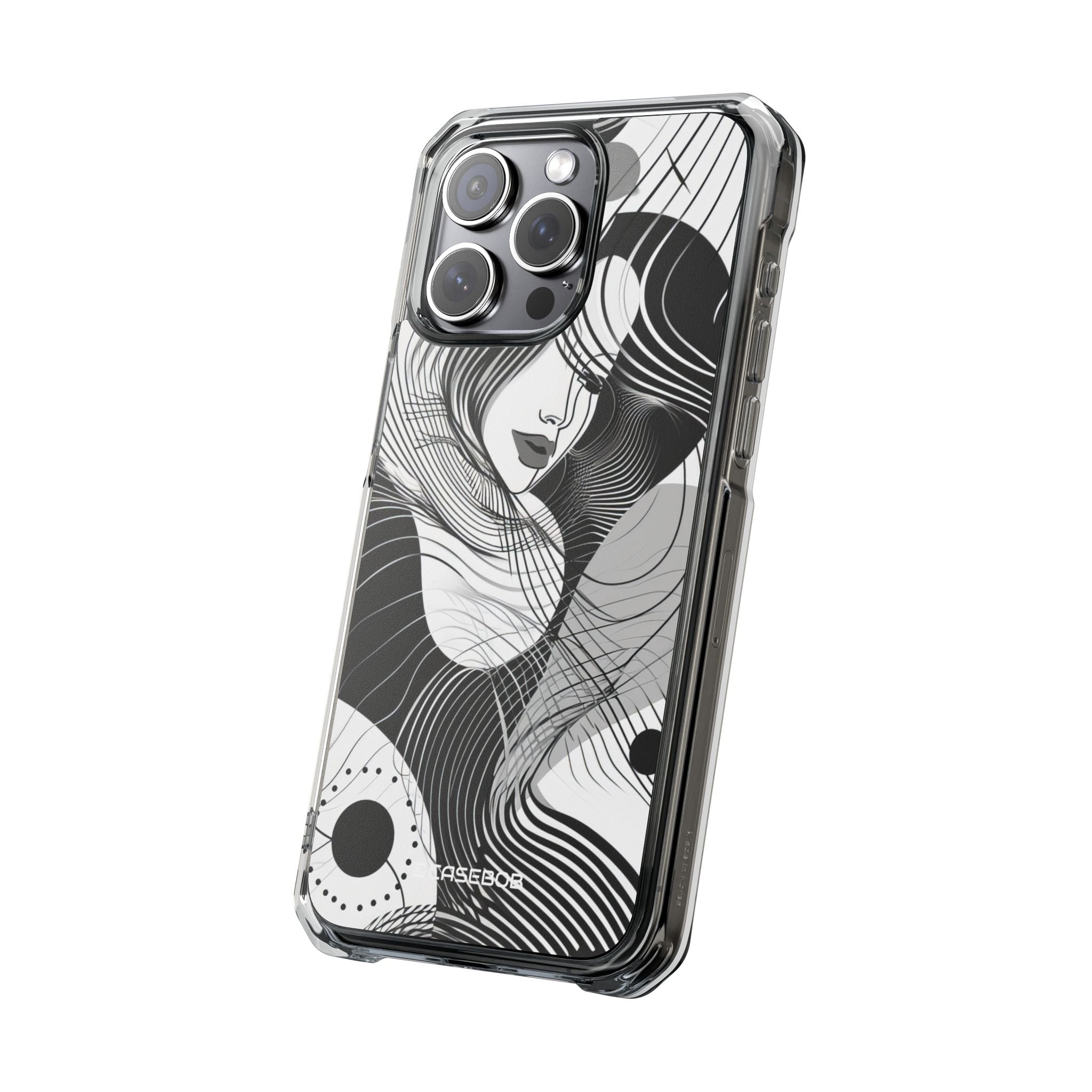 Fluid Noir Rhythm - Phone Case for iPhone