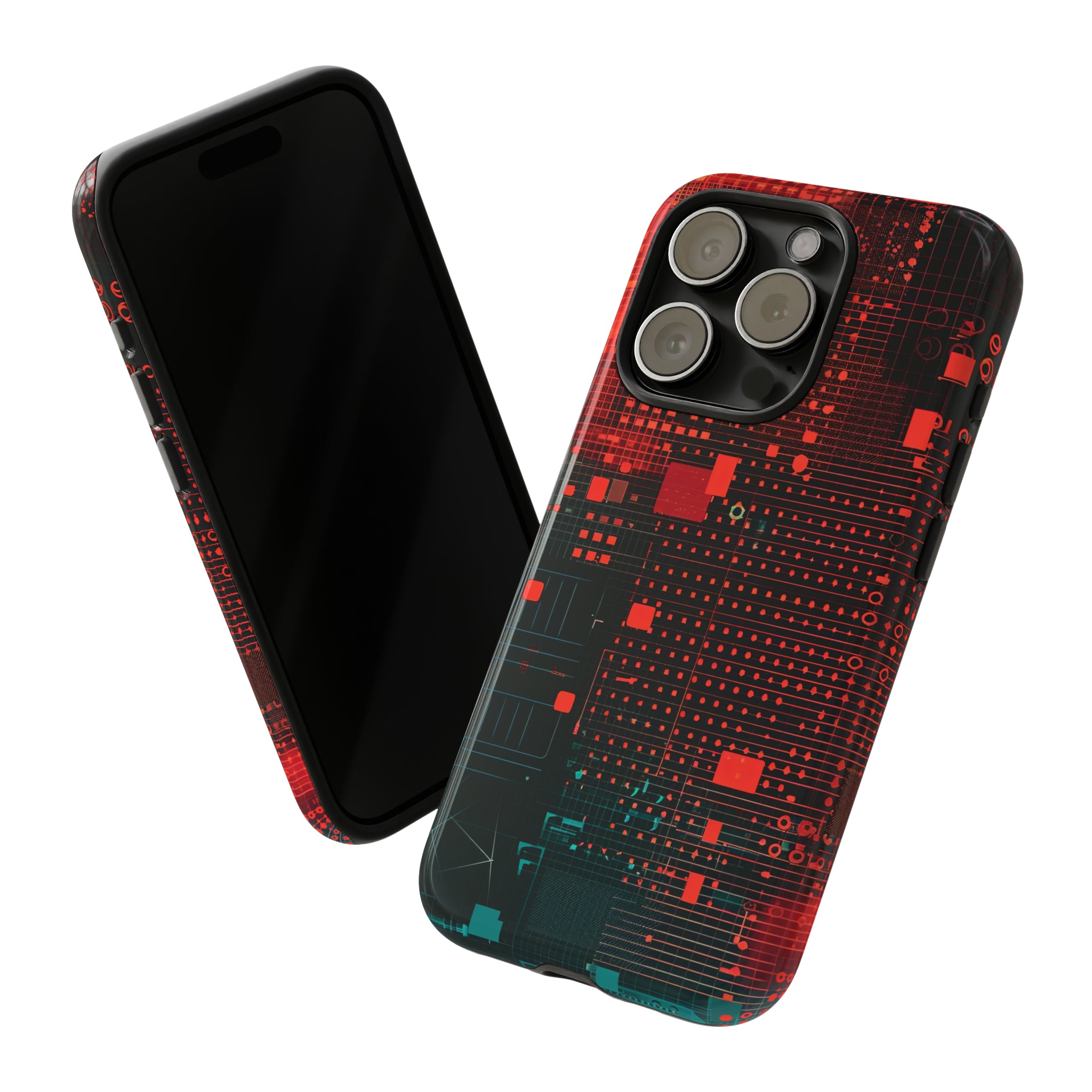 Secure Spectrum: Digital Gradient - Protective Phone Case