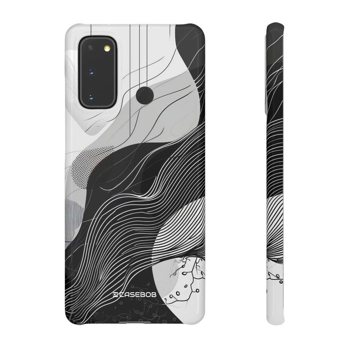 Monochrome Elegance | Slim Phone Case for Samsung