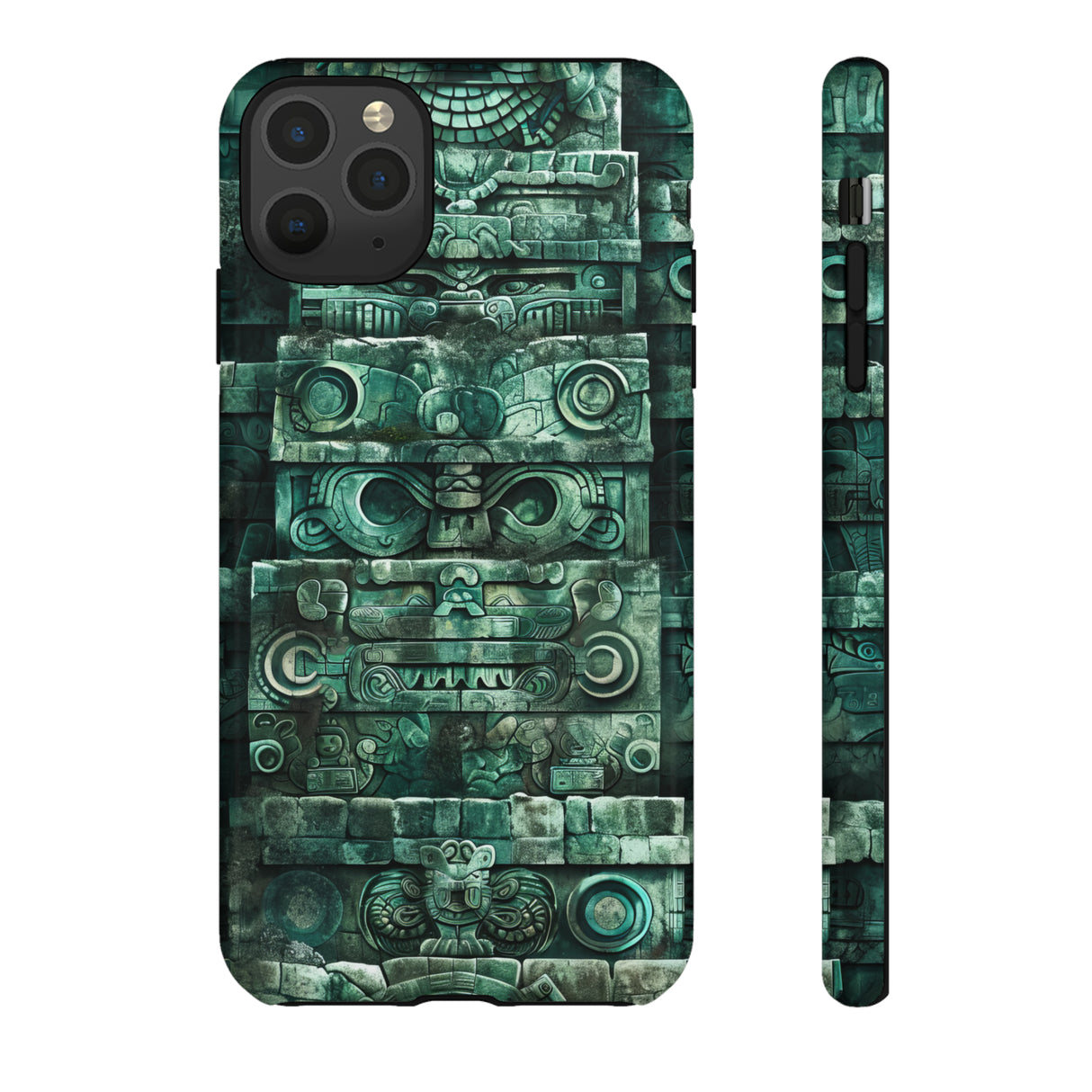 Mayan Jaguar & Serpent Spirit - Protective Phone Case