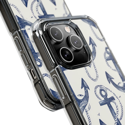 Navy Anchor Loop iPhone 14 Pro Case - Impact