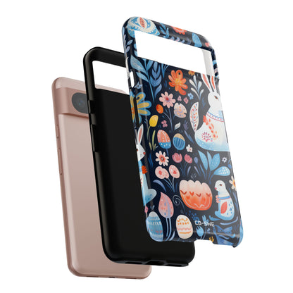 Bunnies Play Among Flowers - Google Pixel Case