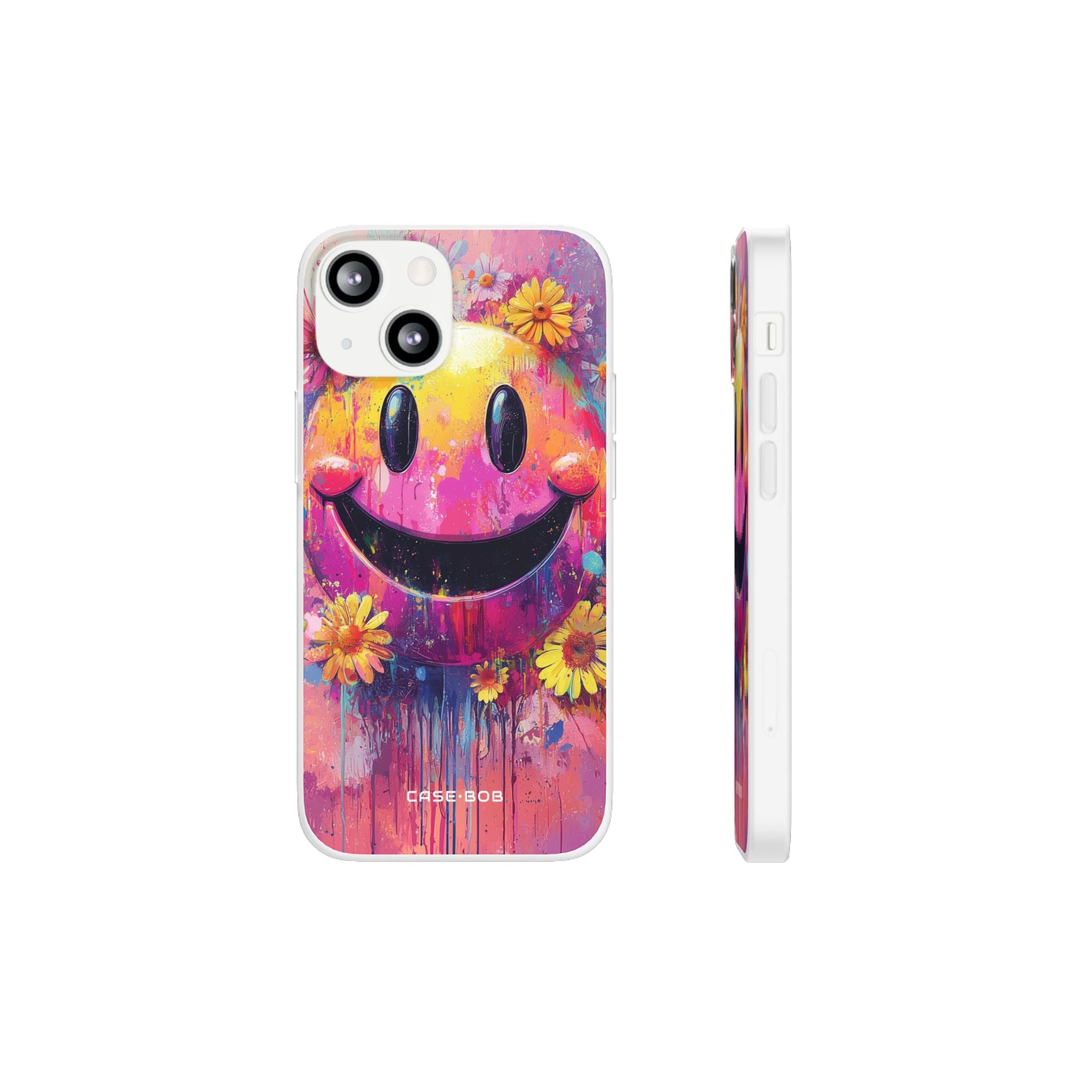 Smiley Bloom iPhone 13 mini Case - Soft