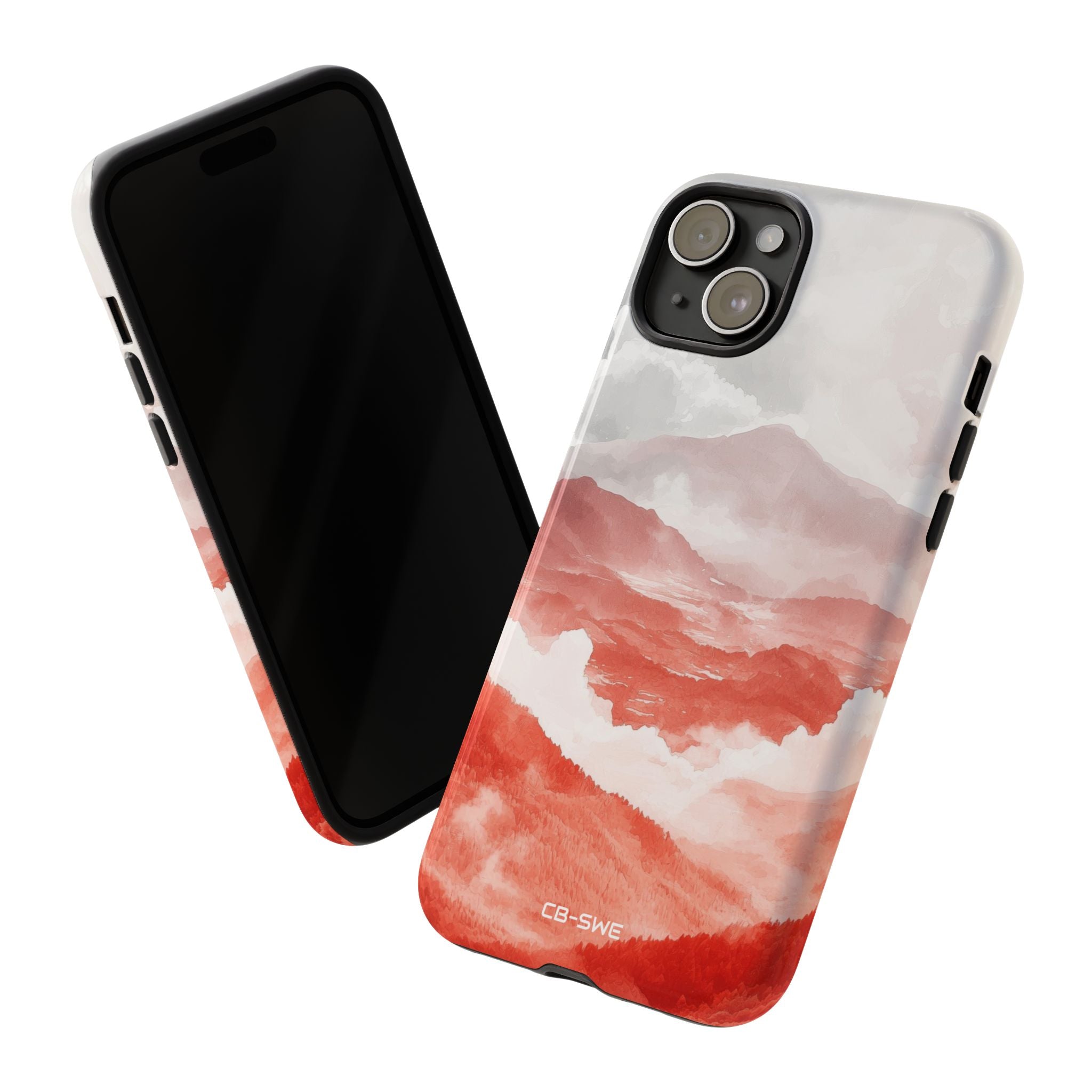 Mountain Flames Rise - iPhone Case
