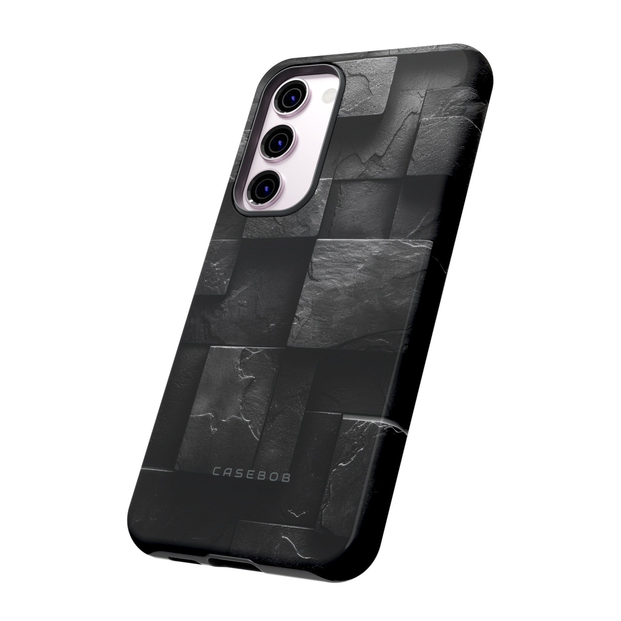 Black Geometric Elegance - Protective Phone Case