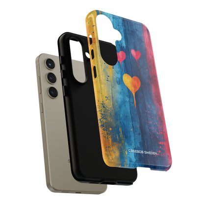 Hearts Watercolor Art - Tough Samsung S24 Phone Case