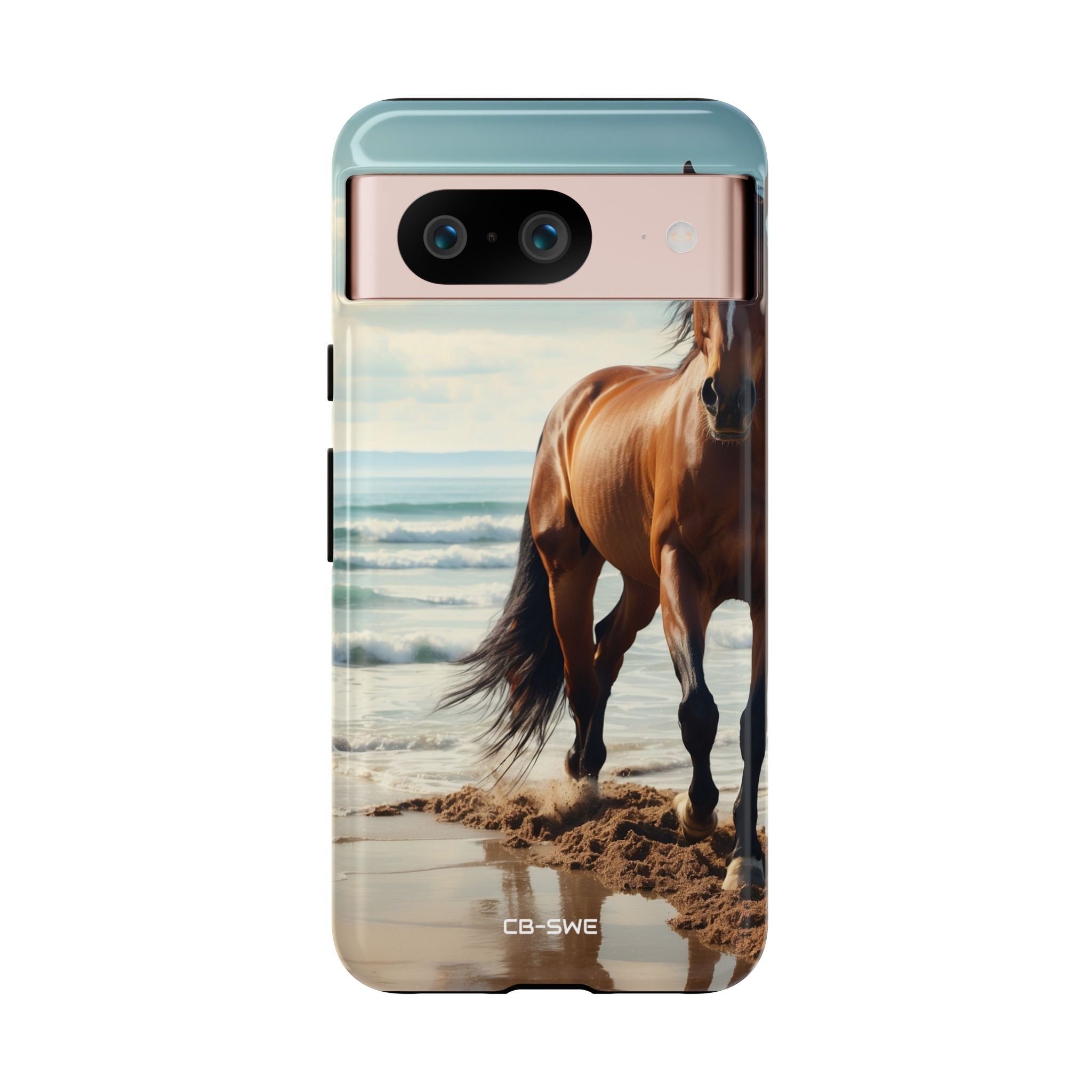 Horse Gallops Shoreline - Google Pixel Case