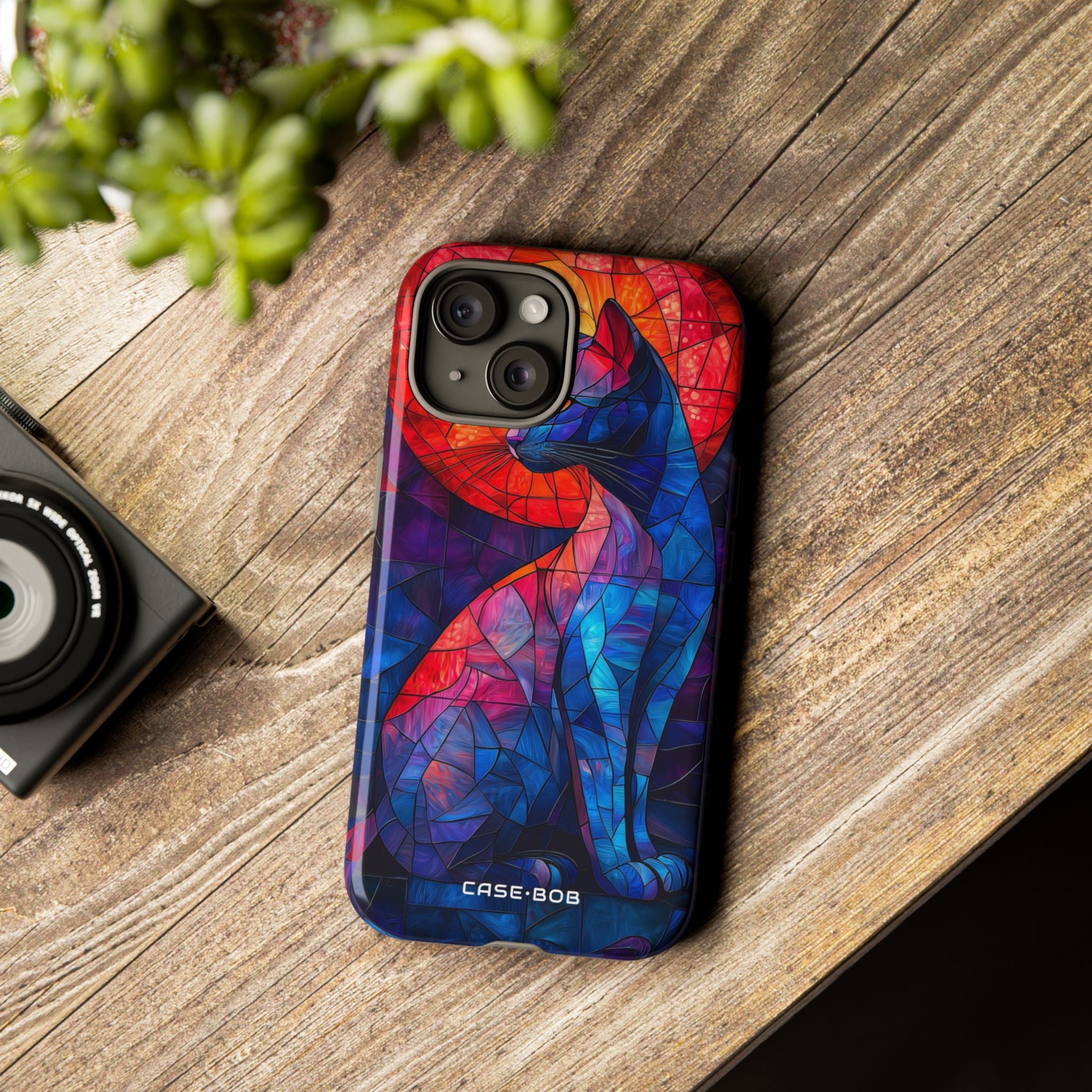 Celestial Cat iPhone 15 Case - Tough