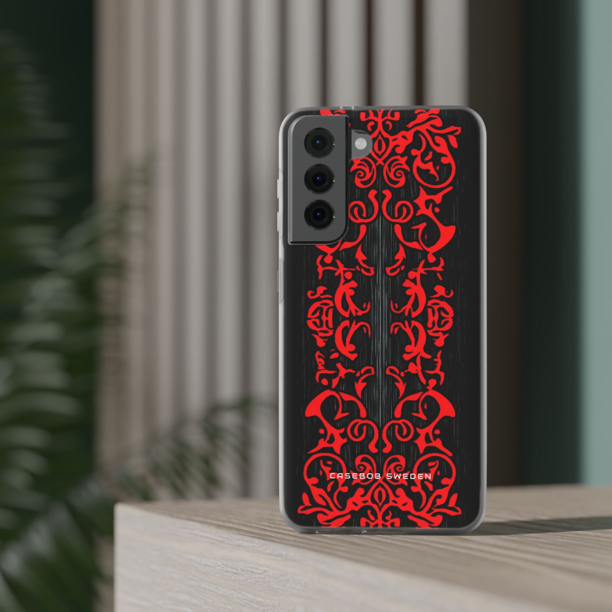 Gothic Crimson Symmetry Samsung S21 - Flexi Phone Case