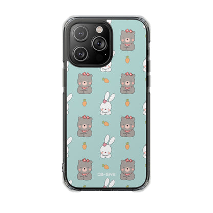 Bunnies Gather Carrots iPhone Case - Impact