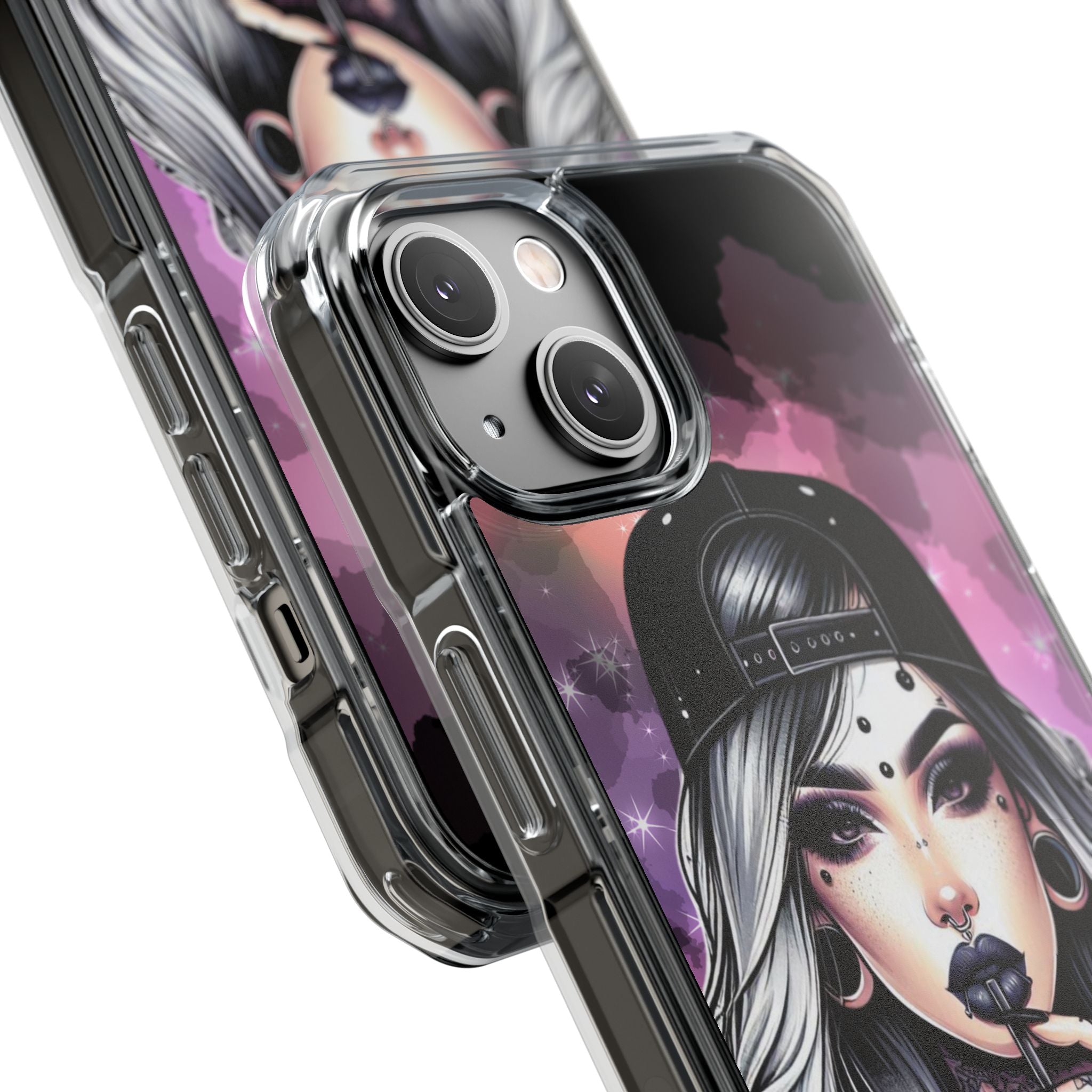 Silver Sip Nebula iPhone 14 Case - Impact