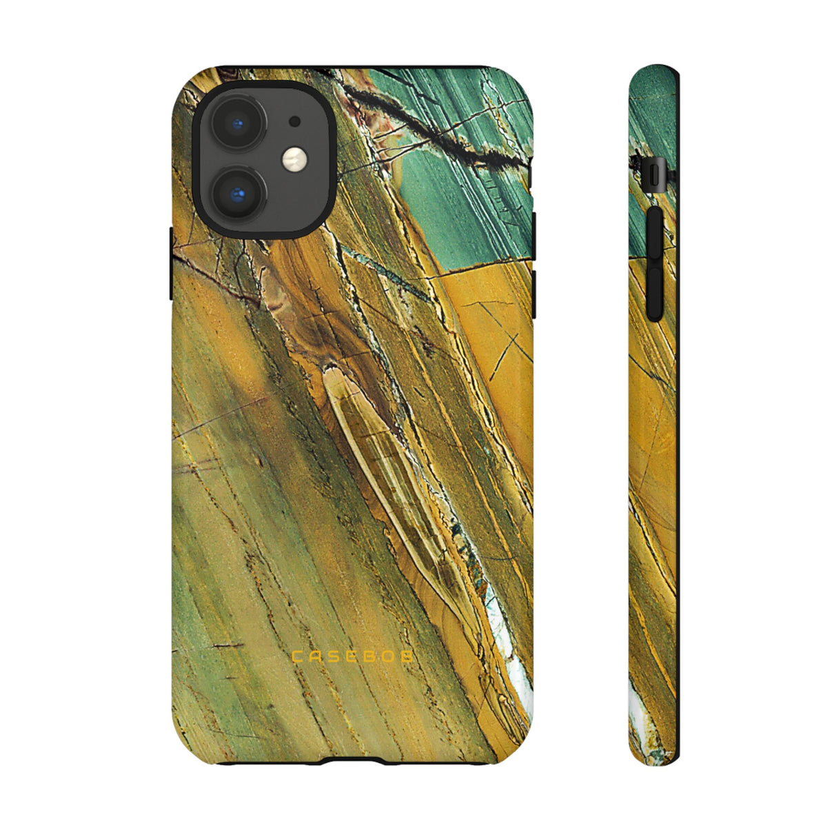 Cracked Yellow - Protective Phone Case